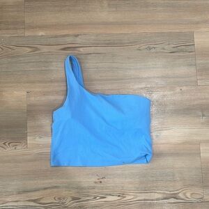 Blue One-Shoulder Women's Top